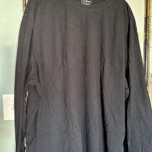 L.L. Bean Men's Classic Black Long Sleeve Tee